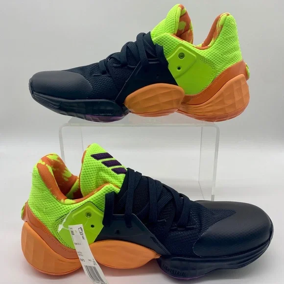 Adidas Harden Vol. 4 Core Black/Amber Men's Sz 8.5 - Picture 7 of 9